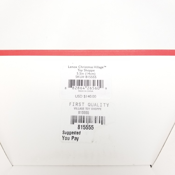 Lenox Christmas Village Lighted Toy Shoppe Holiday - Picture 6 of 7